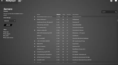 [New UI] multiplayer server list | Studio-397 Forum