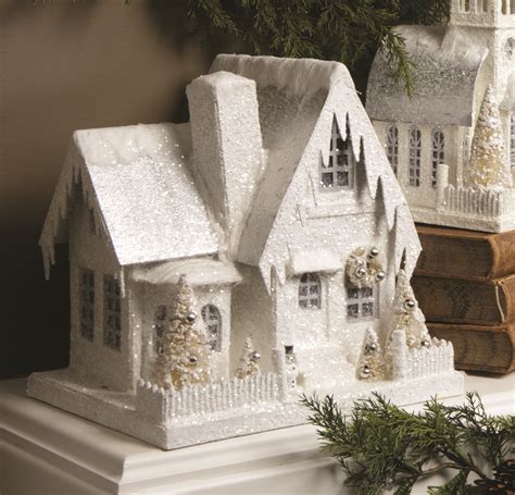 Traditional Christmas | Glitter houses, Christmas village houses, Putz houses