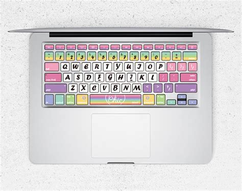 Rainbow Keyboard Stickers Laptop Keyboard Cover Vinyl Macbook - Etsy