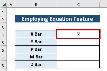 How to Write X Bar or Hat in Excel (4 Methods) - ExcelDemy