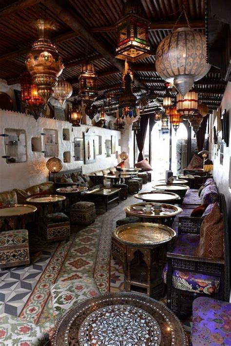 Pin by bohoasis on Boho Decor | Moroccan restaurant, Cafe interior ...