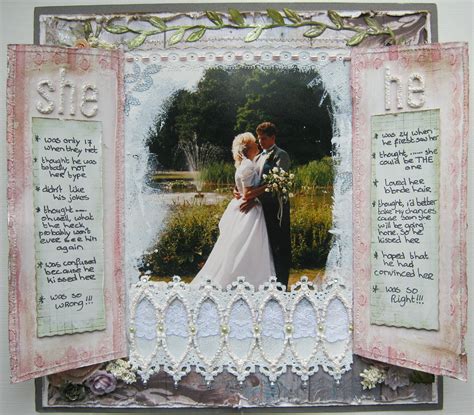 She - He Inside ***Swirlydoos*** - Scrapbook.com | Wedding scrapbook, Wedding scrapbook pages ...