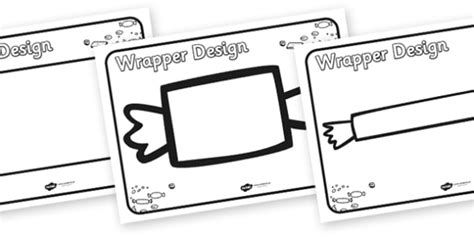 Chocolate Bar Wrappers Template