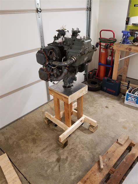 Engine stand built and engine stood up! : r/homebuilt