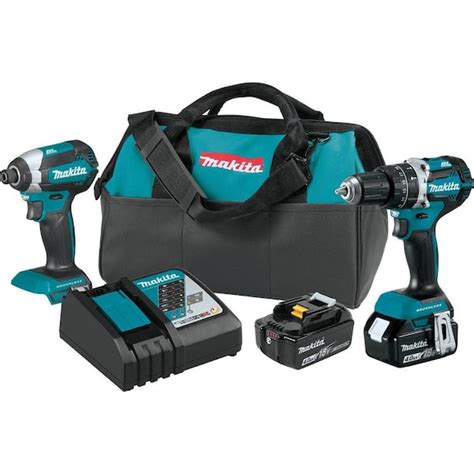 Makita 18V LXT Lithium-Ion Brushless Cordless Hammer Drill and Impact ...