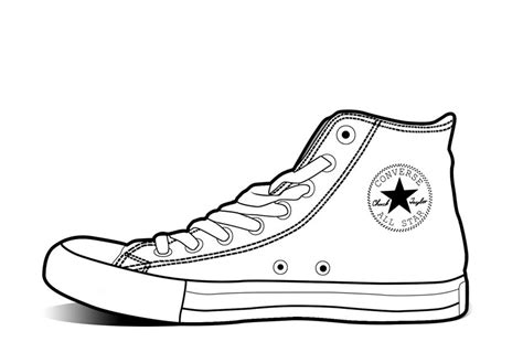 Free Shoe Outline Template, Download Free Clip Art, Free Clip Art on Clipart Library | Sneakers ...