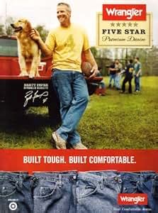 Amazon.com: Collectible 2008 Brett Favre Wrangler Jeans Golden Retriever Original Magazine Print ...