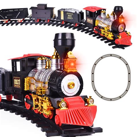 Fun Little Toys Large Scale Battery-Powered Model Train Set, 18 Pieces ...