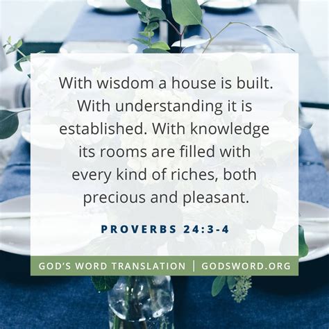 Compare Proverbs 24:3-4 With wisdom a house is built – God’s Word Mission Society