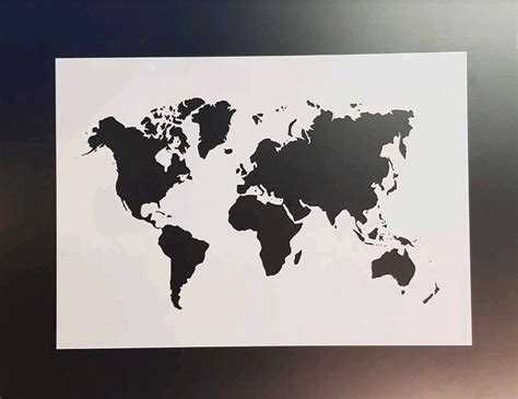 Best World Map Wall Paint Stencil 2022 – World Map With Major Countries