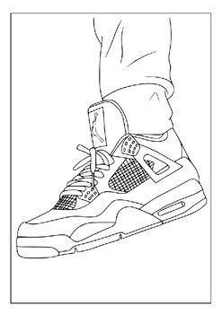 Printable Jordan Shoes Coloring Pages: Artistic Inspiration for Children