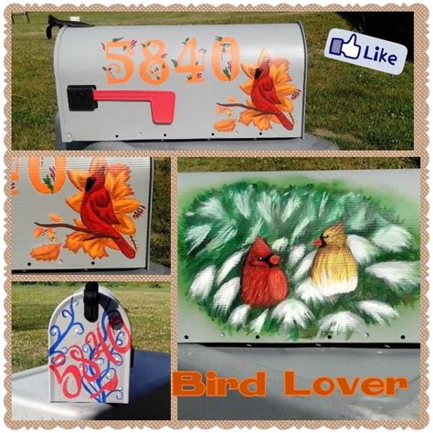 For the bird lover. | Painted mailboxes, Hand painted, Bird lovers