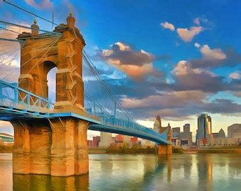 Roebling Bridge - Etsy