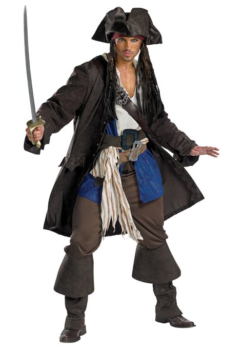 Adult Prestige Captain Jack Sparrow Costume