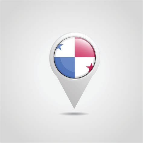 Panama Flag Map Pin 13036568 Vector Art at Vecteezy