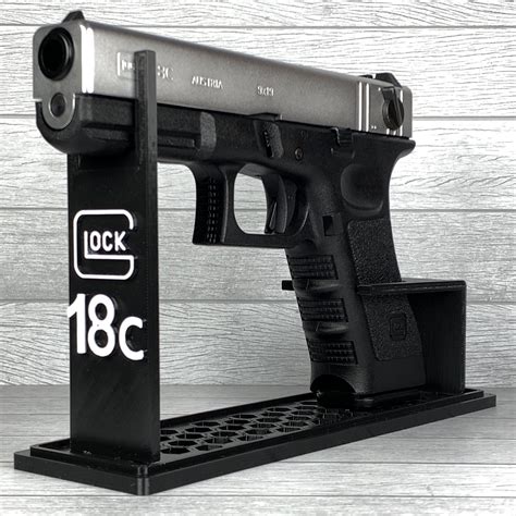 STL file VFC ELITE FORCE WE KSC KJW GLOCK 18C AIRSOFT GUN DISPLAY STAND ...