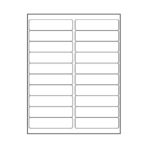 4 x 1 Laser 20-up 100 SHT/Box | Laser & Inkjet Label Sheets & Other Labels - LLT Labels