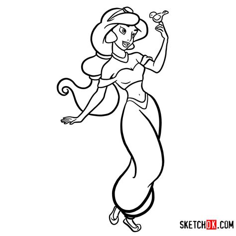 Sketching the Desert Rose: How to Draw Princess Jasmine