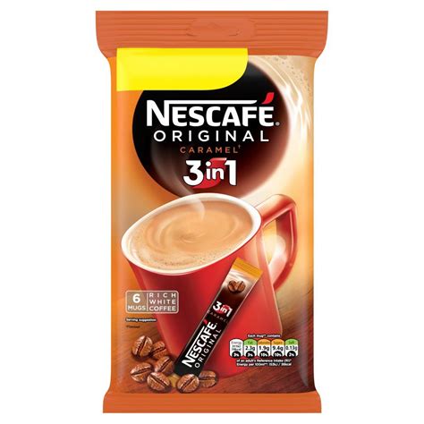 Nescafe Original 3 in 1 Instant Coffee - 6 Sachets Per Pack - 102g ...