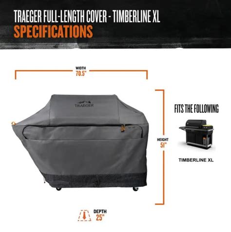 Traeger Timberline XL Full-Length Grill Cover | Timberline XL Cover | Grill Covers