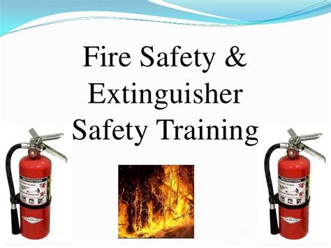 Fire Safety & Extinguisher Safety Training