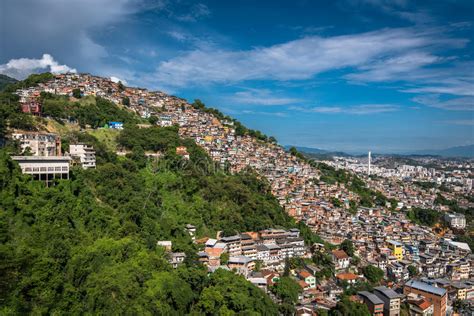 Favelas in Rio de Janeiro. stock image. Image of poverty - 30090085