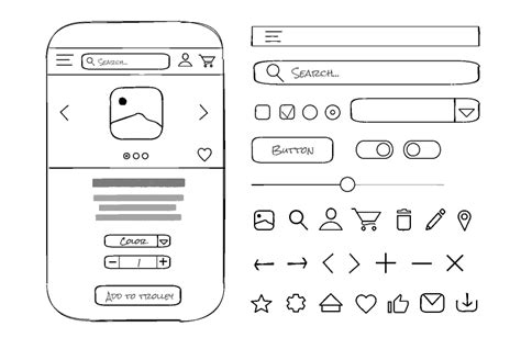 Handmade Wireframe Kit | Figma