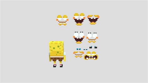 SpongeBob (Minecraft dlc map v2) - Download Free 3D model by ...