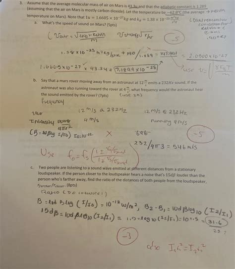 Solved 3. Assume that the average molecular mass of air on | Chegg.com