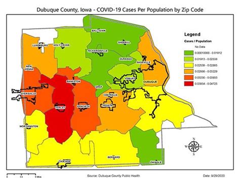 Dubuque Iowa Zip Code Map - Map of world