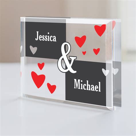 Personalized Couples Acrylic Keepsake | GiftsForYouNow