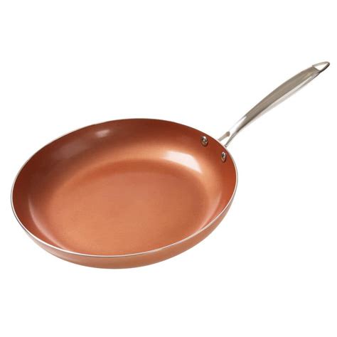 Trademark 12 in. Aluminum Non-Stick Copper Frying Pan-M030113 - The Home Depot