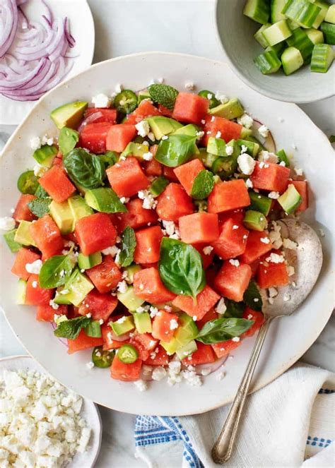 Watermelon Salad with Feta Recipe - Love and Lemons