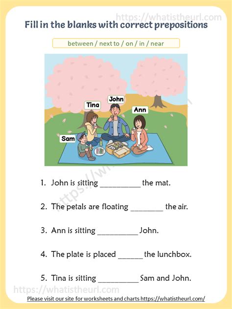 Prepositions Visual Vocabulary Worksheets - Your Home Teacher