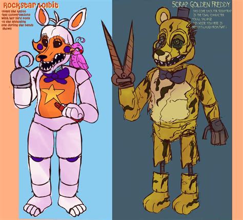 Rockstar and Scrap Challenge:Lolbit and Golden Freddy | Five Nights At Freddy's Amino