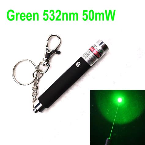 Small Laser Pointer 50mW 532nm Green Black-Shell-with-Keychain $9 #LaserPointer #wlKBl50mW532NF ...