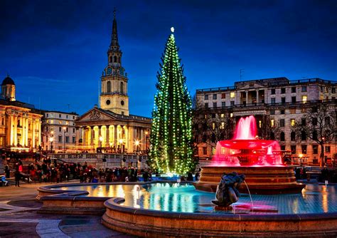 Árbol de Navidad de Londres en Trafalgar Square: luces 2024