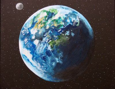 Earth Acrylic Painting | Acrylmalerei abstrakt, Leinwand ideen, Malerei