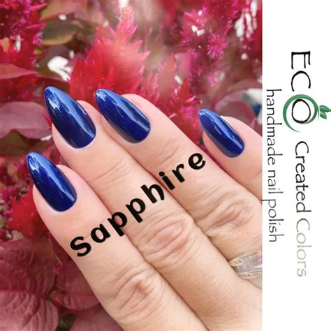 Sapphire - Shimmering Blue Nail Polish, Dark Blue Polish [Video] [Video] | Blue nails, Nail ...