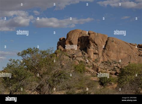 rock formation, called elephants head, in erongo region of namibia Stock Photo - Alamy