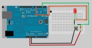 Arduino Blink LED With Pushbutton Control to Turn ON and Off