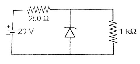 A zener diode having breakdown voltage equal to 15V, is used in a volt