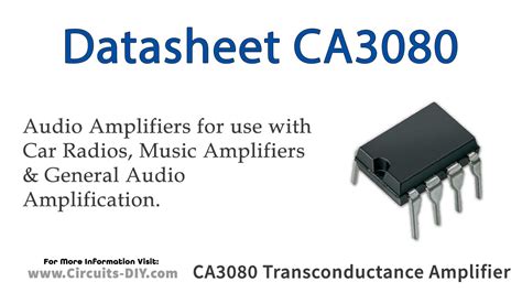 CA3080 Op Transconductance Amplifier - Datasheet