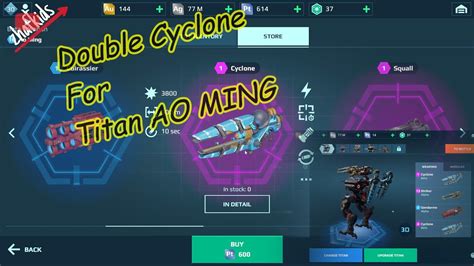 #warrobots | double Cyclone For Titan AO MING - YouTube