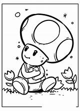 Toad Mario Coloring Pages sketch template