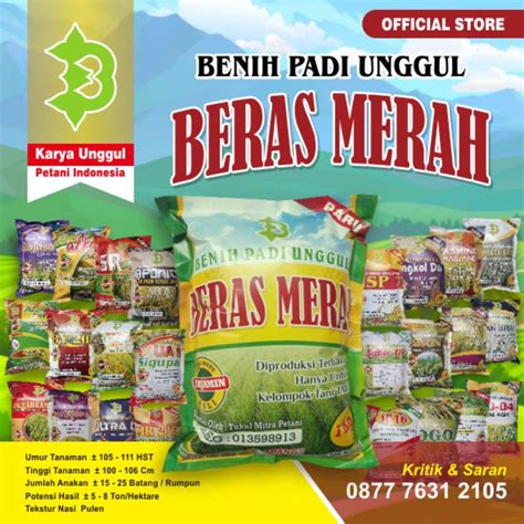 Jual Padi Beras Merah Kualitas Unggul | Shopee Indonesia