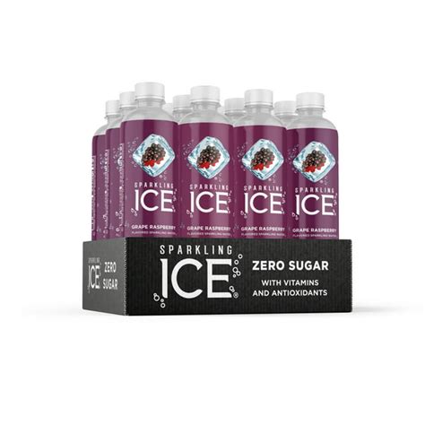 Sparkling Ice® Naturally Flavored Sparkling Water, Grape Raspberry 17 ...