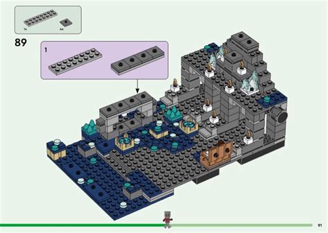 LEGO 21246 The Deep Dark Battle Instructions, Minecraft - Minifig-scale