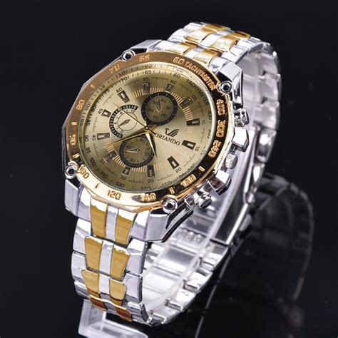 Men Wrist Watch Fashion Stainless Steel Luxury Sport Analog Quartz ...