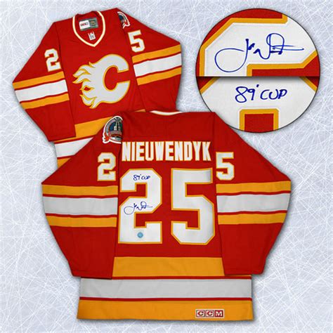 Joe Nieuwendyk Calgary Flames Autographed Stanley Cup Retro CCM Hockey Jersey - NHL Auctions